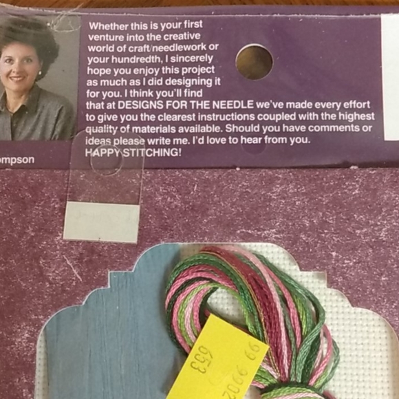 Vintage DIY Shabby Chic Needlepoint Decor Kits Sealed - Picture 7 of 11